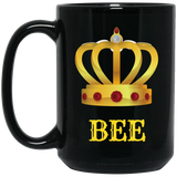 Mug-Queen Bee Mug-Black 15oz